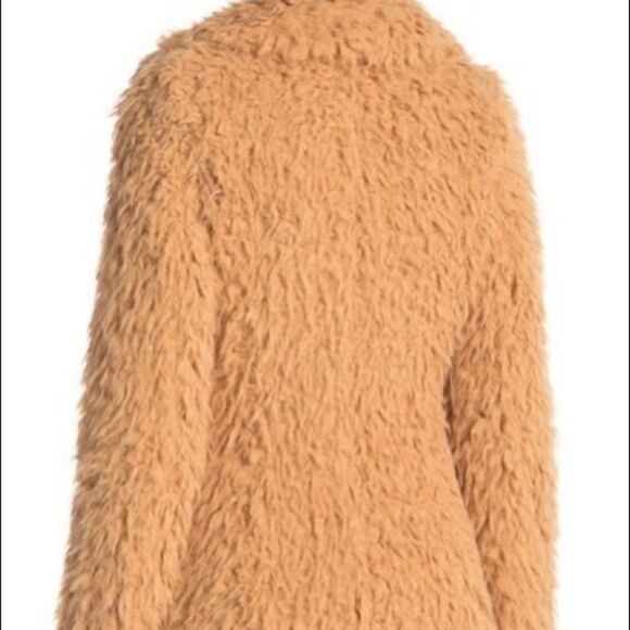 Guess Teddy Faux Fur Single Breast Coat - Picture 3 of 5
